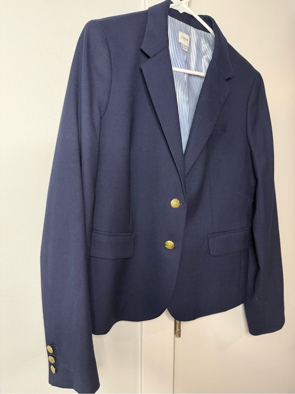 J. Crew Navy Blazer with Gold Buttons